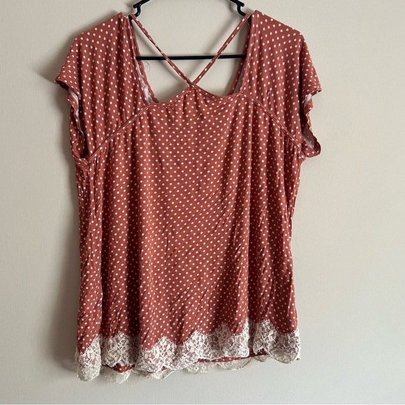 Jolt. Juniors XL Polkadot Top - Picture 2 of 6